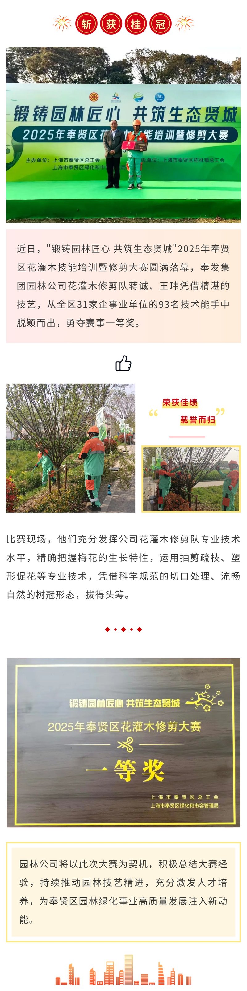 정원 바카라 예측는 Fengxian District Flower and Shrub 가지 치기 기술 경쟁에서 챔피언십에서 우승했습니다